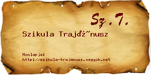 Szikula Trajánusz névjegykártya
